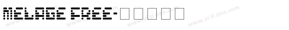 Melage FREE字体转换